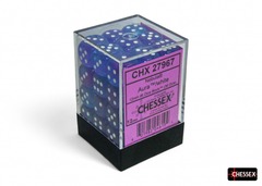 Nebula: 12mm d6 Aura/White Luminary Dice Block (36 Dice)
